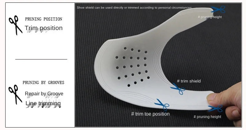 4Pcs Crease Protector Shoe Head Stretcher Sneaker Anti Crease Wrinkled Fold Shoe Support Toe Cap Sport Crease Protector Dropship