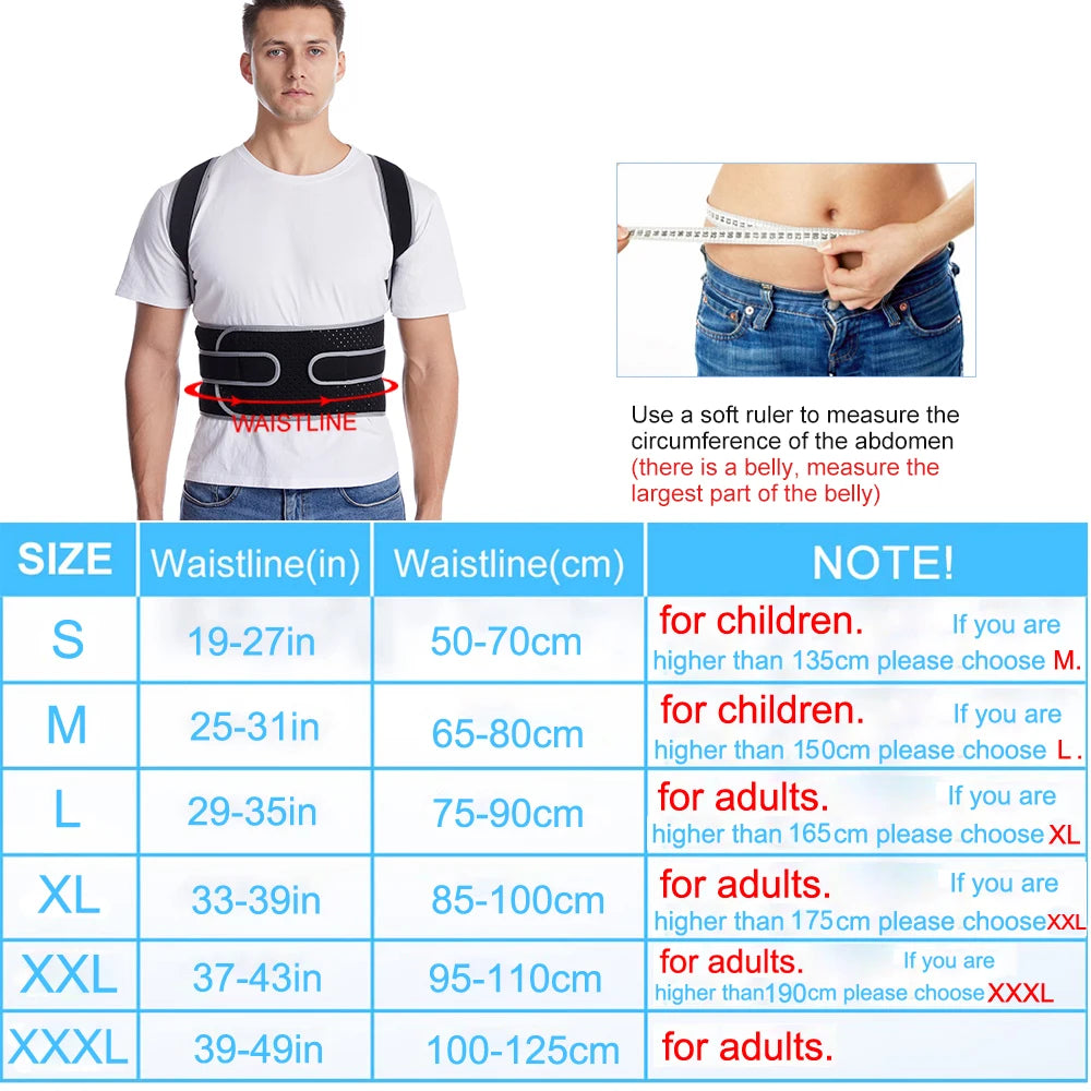 DW WEARS - UNISEX ADJUSTABLE BACK BRACE