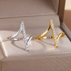 DW WEARS - WOMEN ZIRCON GEOMETRIC RINGS