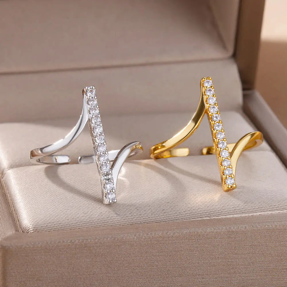 DW WEARS - WOMEN ZIRCON GEOMETRIC RINGS