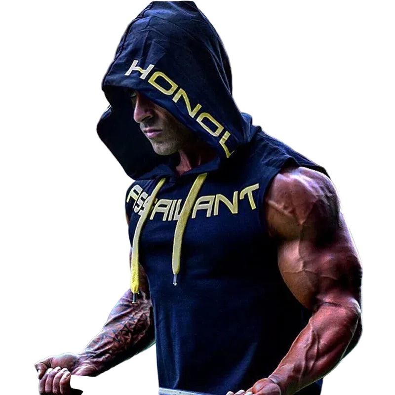 DW WEARS - MEN SLEEVELESS HOODIE