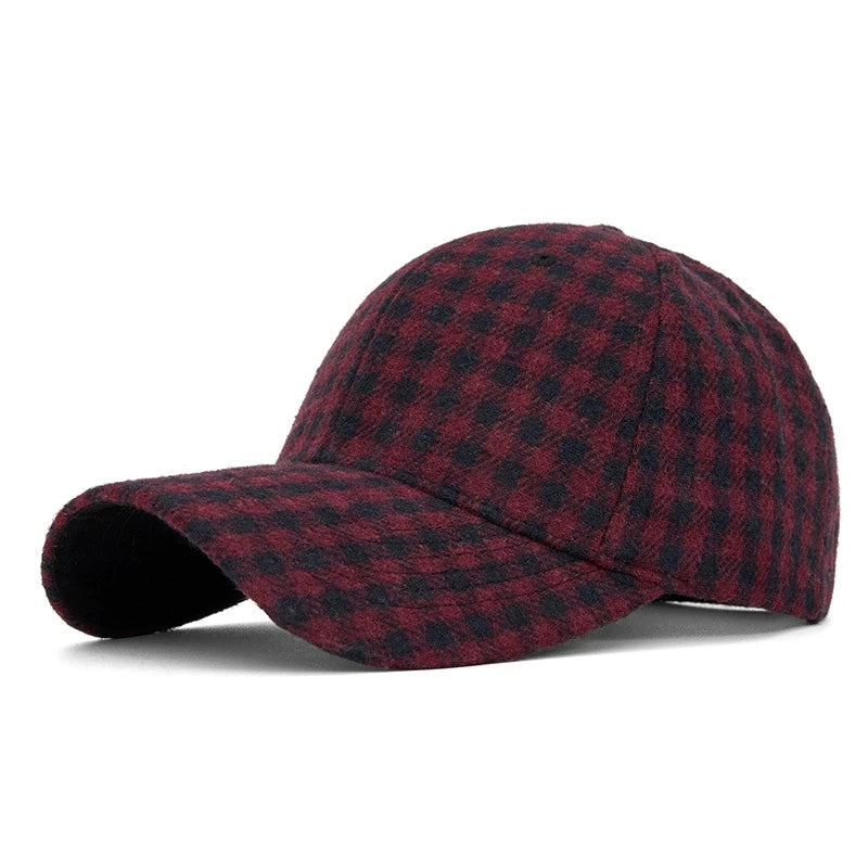 DW WEARS - UNISEX PLAID BASEBALL CAP