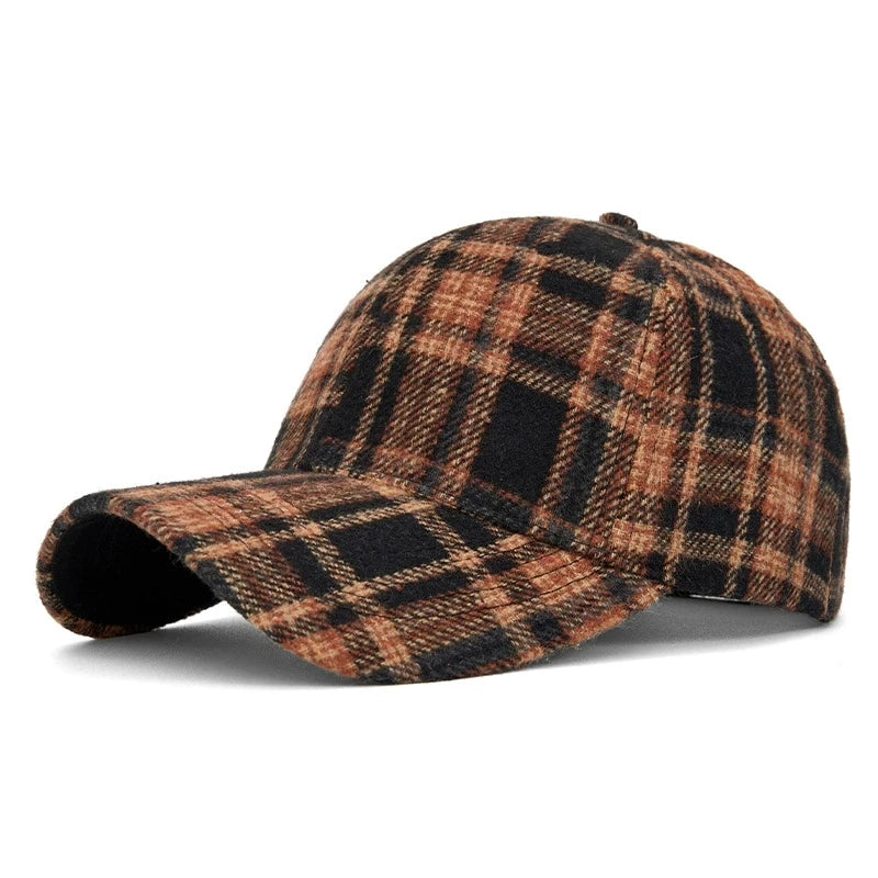 DW WEARS - UNISEX PLAID BASEBALL CAP