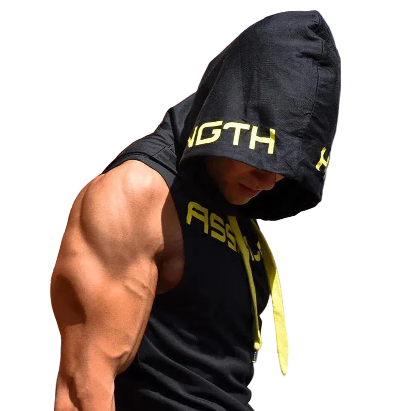 DW WEARS - MEN SLEEVELESS HOODIE