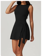 DW WEARS - WOMEN'S ACTIVE  FIT WAIST-TIE DRESS