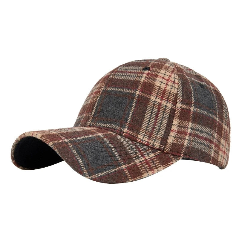 DW WEARS - UNISEX PLAID BASEBALL CAP