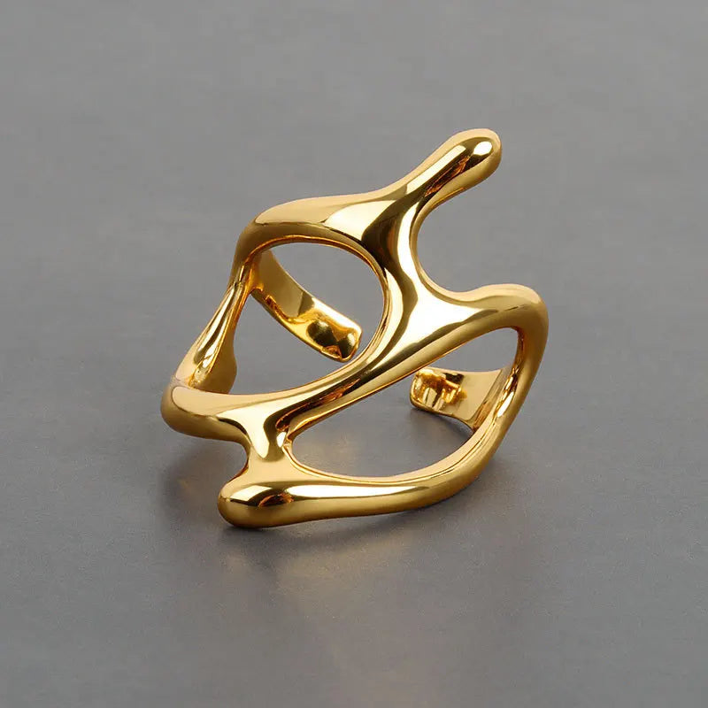 DW WEARS - WOMEN ADJUSTABLE DRIP GLAZE RING