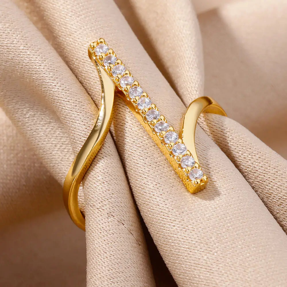 DW WEARS - WOMEN ZIRCON GEOMETRIC RINGS