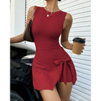 DW WEARS - WOMEN'S ACTIVE  FIT WAIST-TIE DRESS