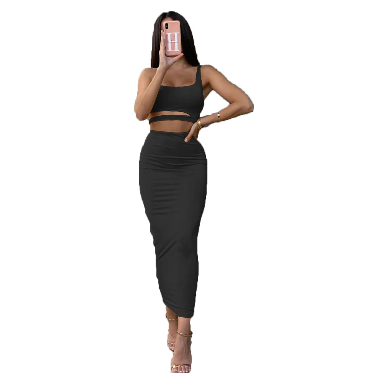 DW WEARS - WOMEN PLEATED DRESS ( 2 PIECE )