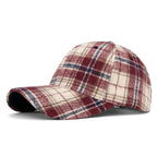 DW WEARS - UNISEX PLAID BASEBALL CAP