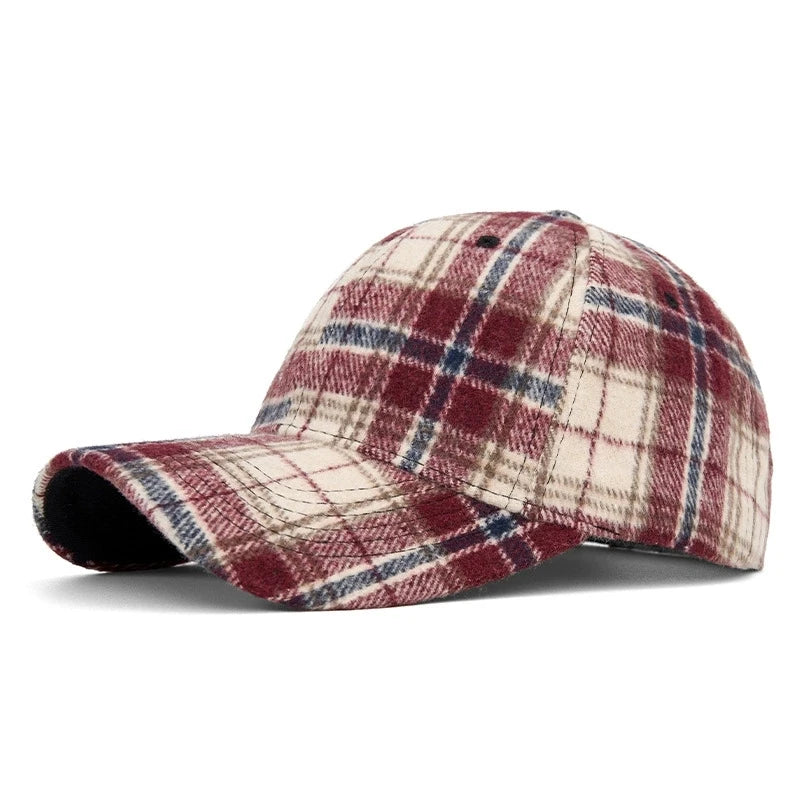 DW WEARS - UNISEX PLAID BASEBALL CAP