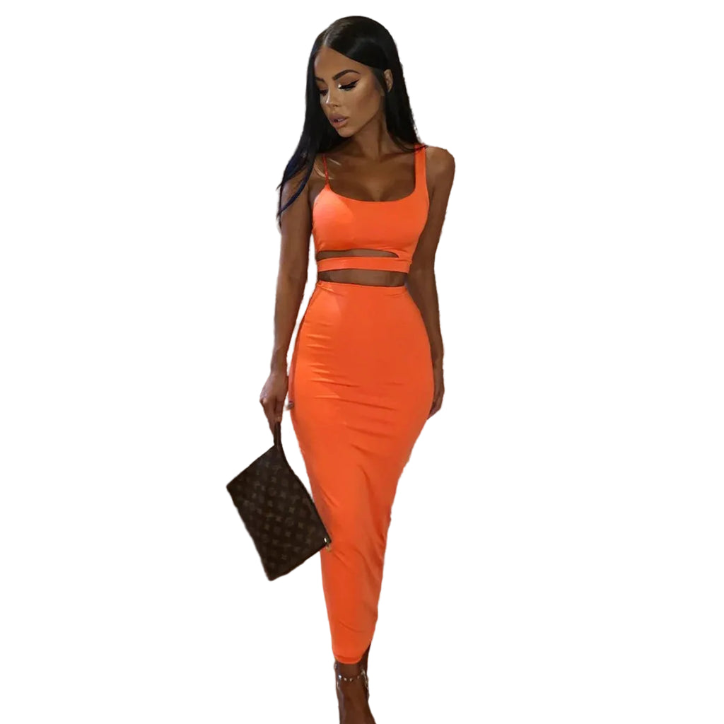 DW WEARS - WOMEN PLEATED DRESS ( 2 PIECE )