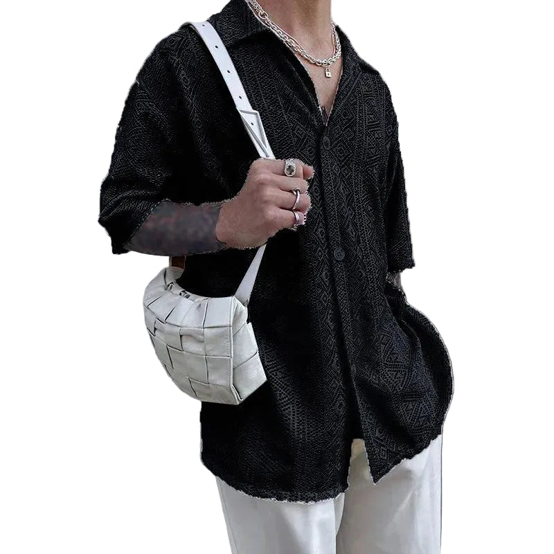 DW WEARS - MEN SUMMER SEE THROUGH SHIRT