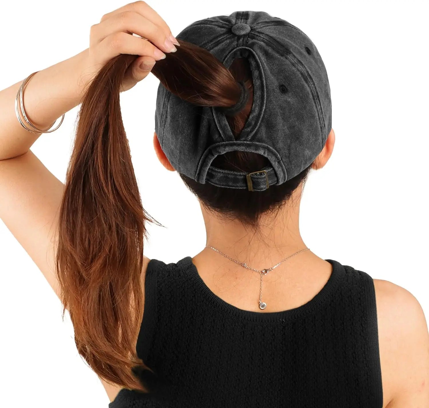 DW WEARS - WOMEN PONYTAIL HAT ( ADJUSTABLE )