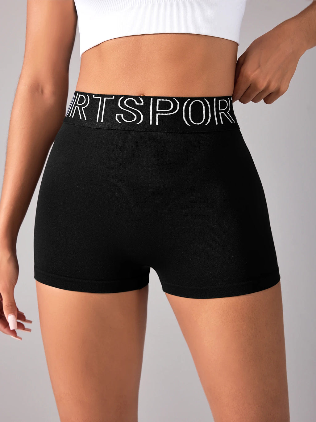 DW WEARS - WOMEN HIGH WAIST FITNESS SHORTS