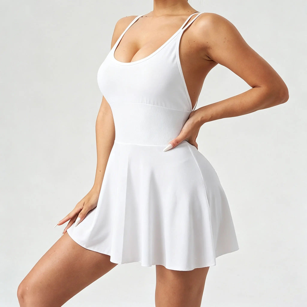DW WEARS - WOMEN'S ACTIVE  FIT CRISSCROSS BACK DRESS