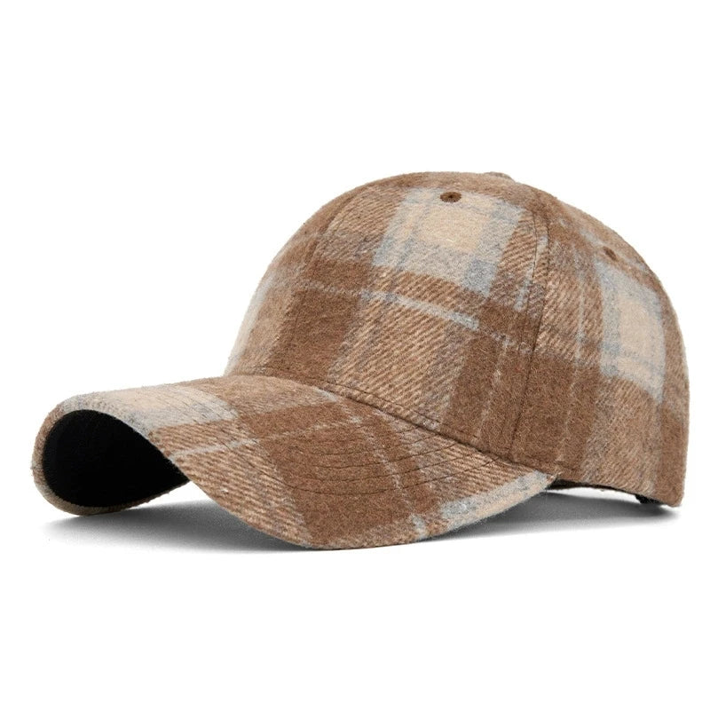 DW WEARS - UNISEX PLAID BASEBALL CAP