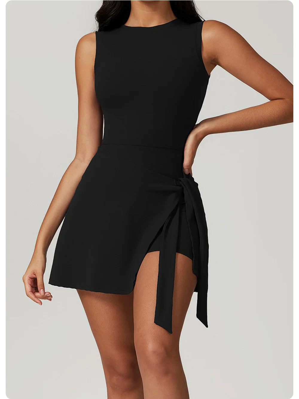 DW WEARS - WOMEN'S ACTIVE  FIT WAIST-TIE DRESS