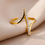DW WEARS - WOMEN ZIRCON GEOMETRIC RINGS