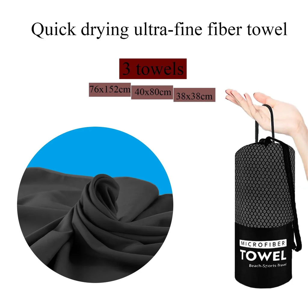 DW WEARS - QUICK DRYING TOWEL ( 3 PIECE SET )