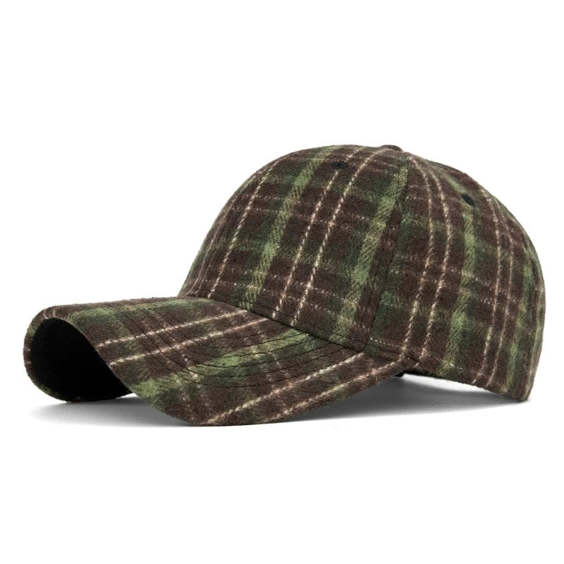 DW WEARS - UNISEX PLAID BASEBALL CAP