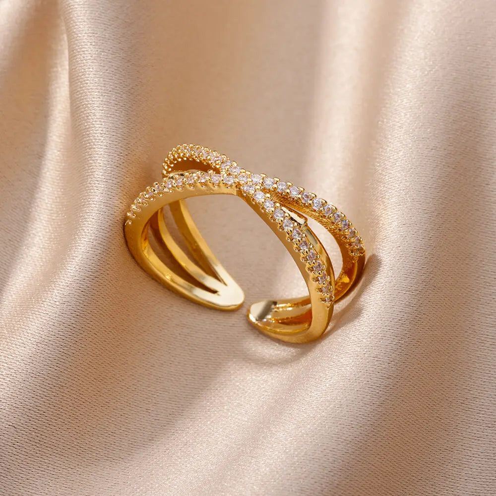 DW WEARS - WOMEN ZIRCON GEOMETRIC RINGS