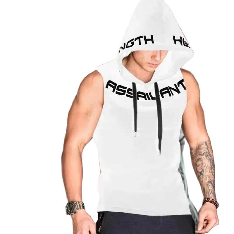 DW WEARS - MEN SLEEVELESS HOODIE