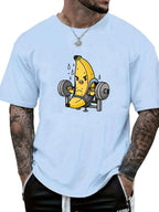 DW WEARS - MEN GYM SHIRT ( BANANA LIFTING WEIGHT )