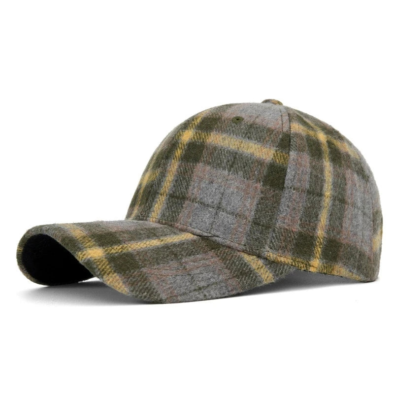 DW WEARS - UNISEX PLAID BASEBALL CAP