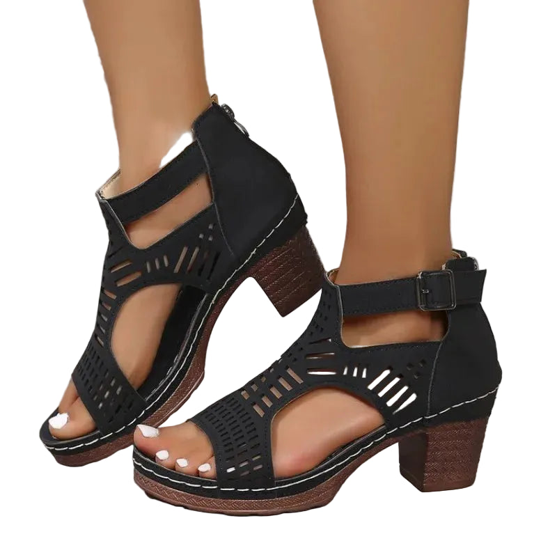 DW WEARS - WOMEN THICK HEELED SANDAL