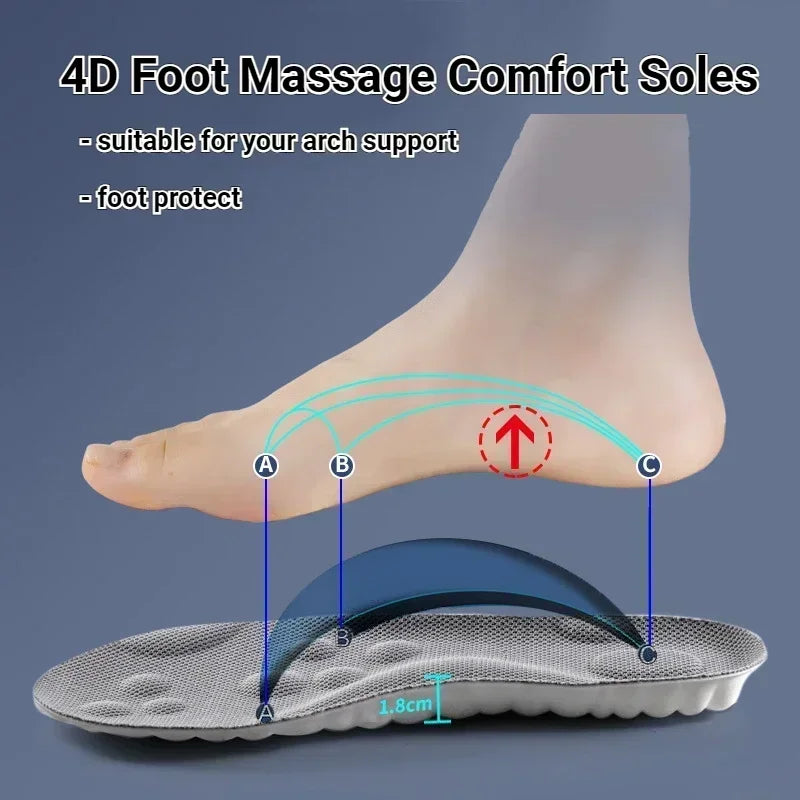DW WEARS - UNISEX 4D MASSAGE SHOES INSOLES
