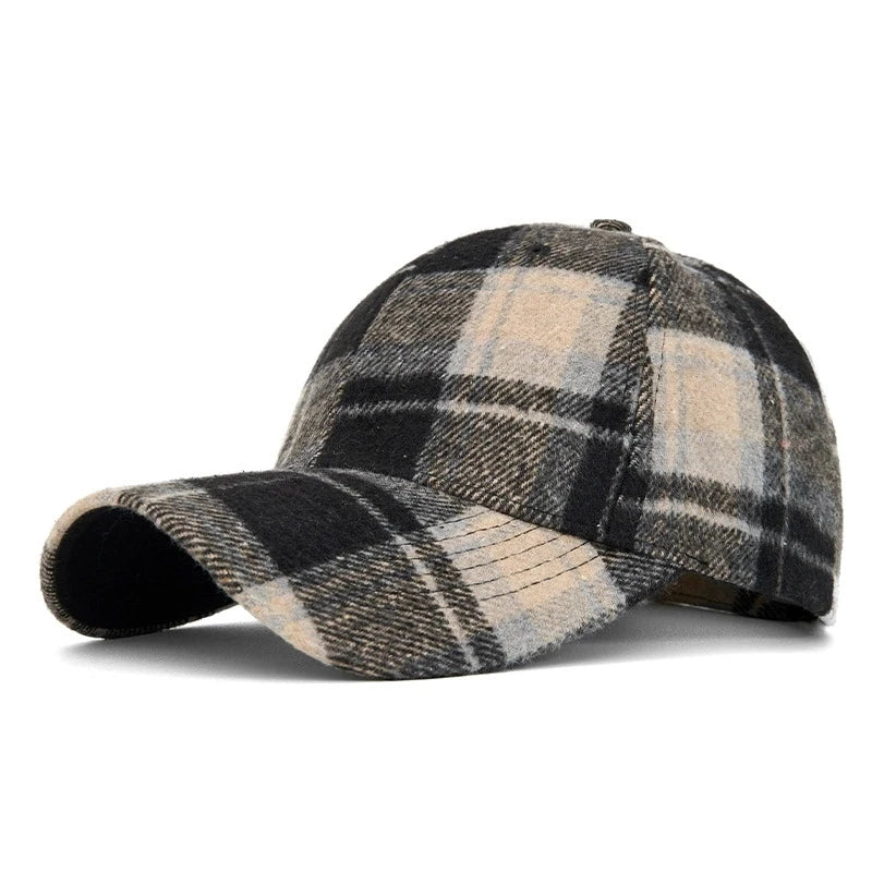 DW WEARS - UNISEX PLAID BASEBALL CAP