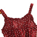 DW WEARS - KIDS STRAP DRESS ( RED POLKA )