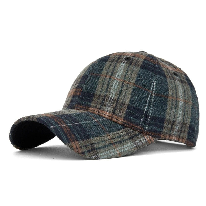 DW WEARS - UNISEX PLAID BASEBALL CAP