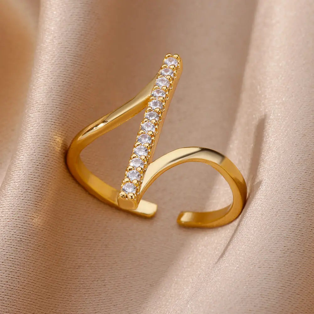 DW WEARS - WOMEN ZIRCON GEOMETRIC RINGS