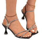 DW WEARS - WOMEN OPEN TOE SANDAL ( RHINESTONE )