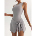 DW WEARS - WOMEN'S ACTIVE  FIT WAIST-TIE DRESS