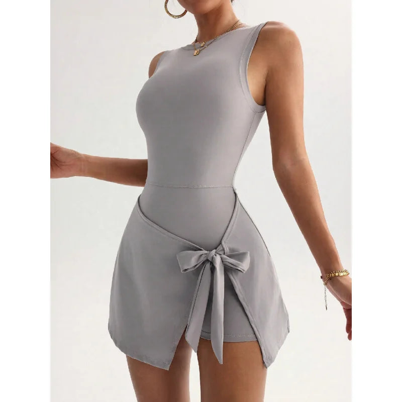 DW WEARS - WOMEN'S ACTIVE  FIT WAIST-TIE DRESS