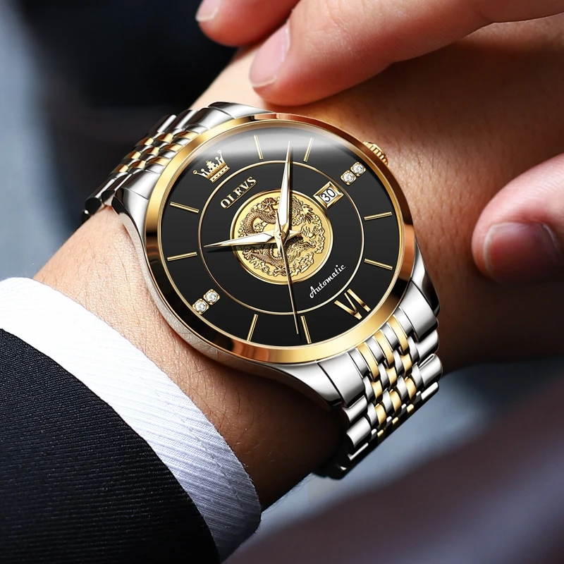 DW WEARS - MEN AUTOMATIC WATCH ( OLEVS )