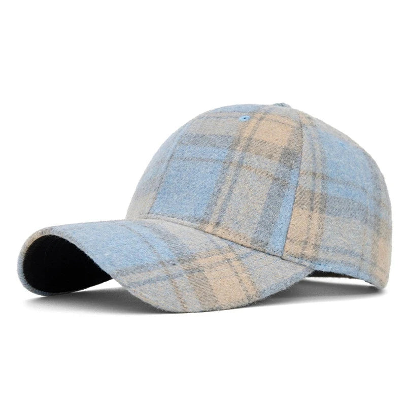 DW WEARS - UNISEX PLAID BASEBALL CAP