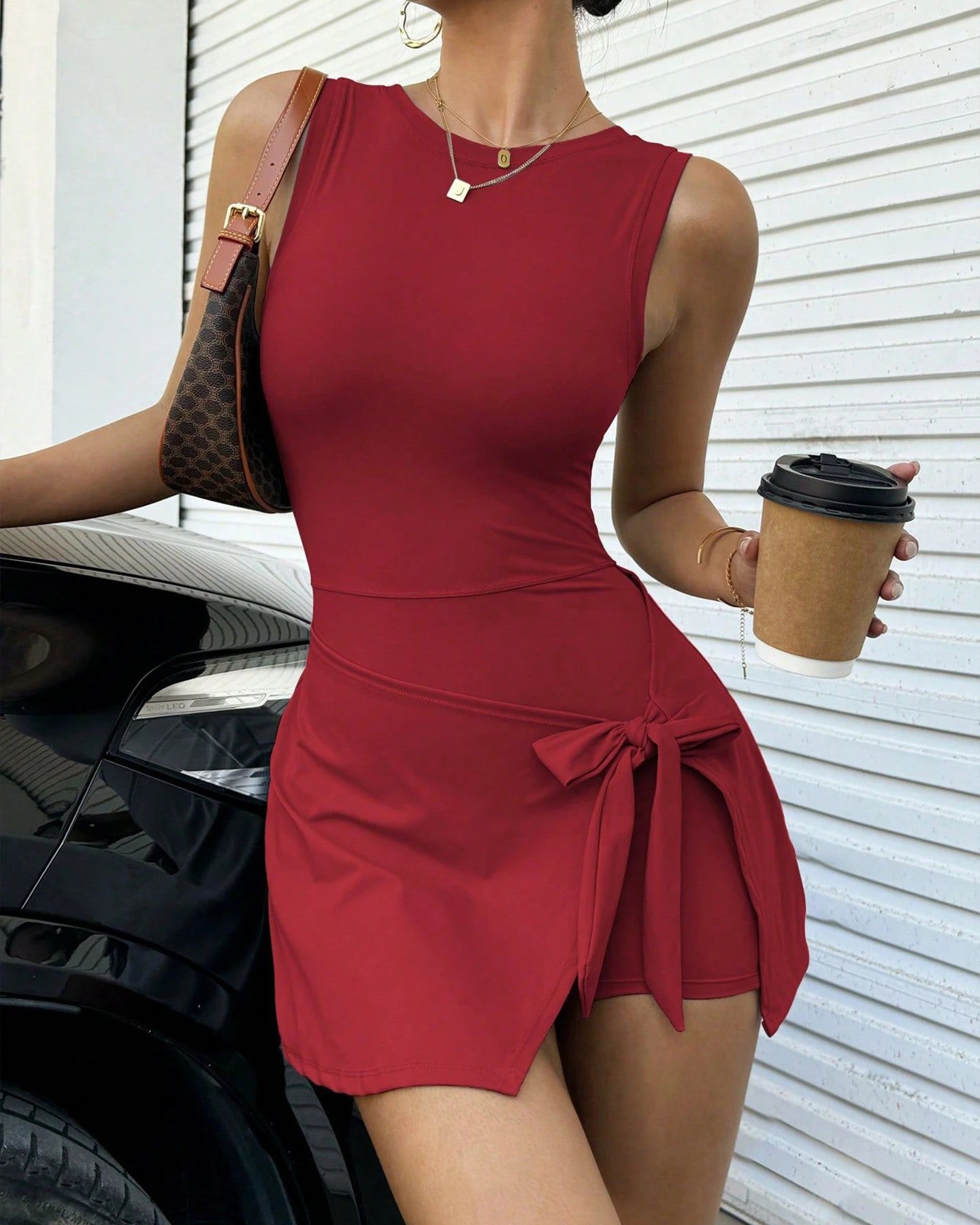 DW WEARS - WOMEN'S ACTIVE  FIT WAIST-TIE DRESS