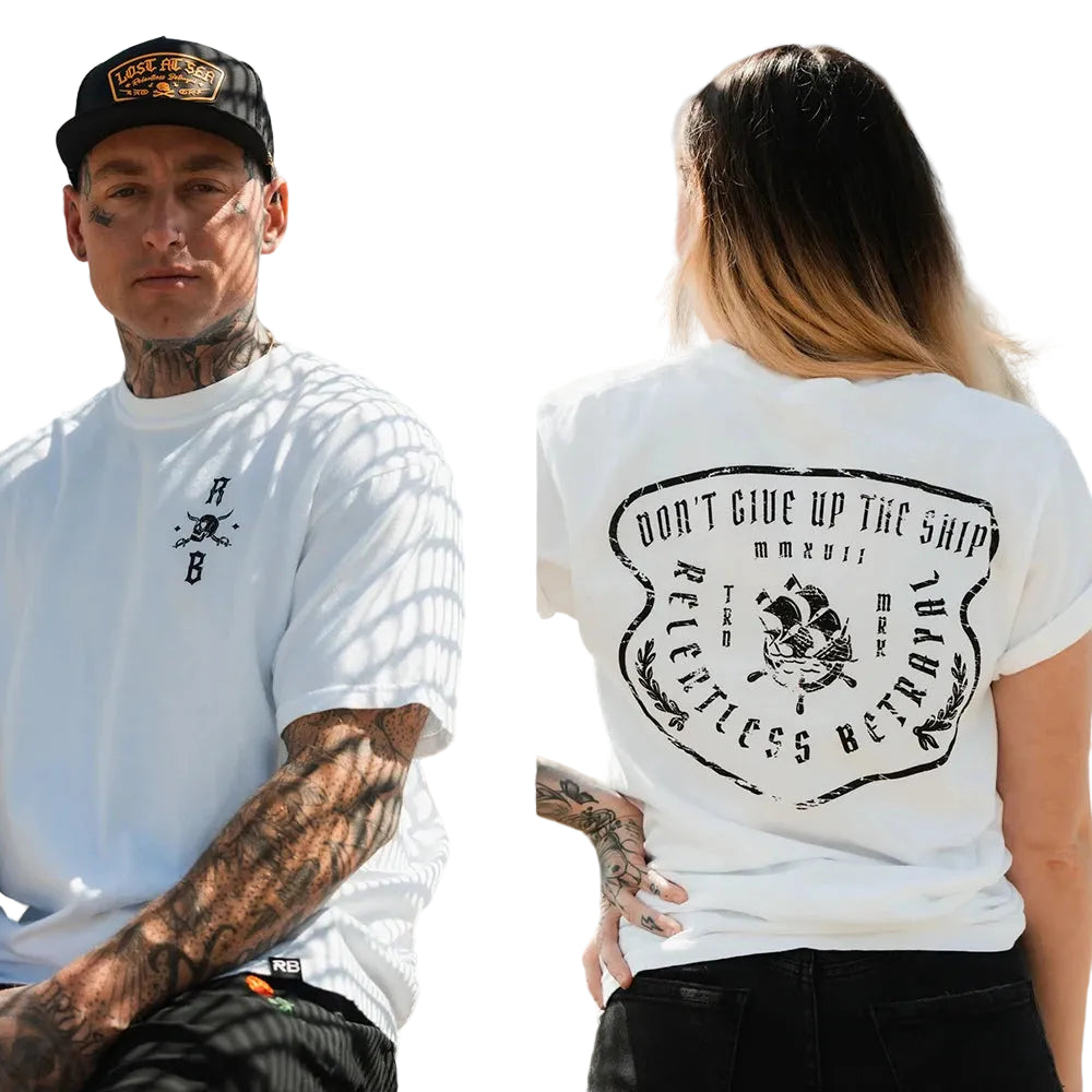 DW WEARS - UNISEX GYM SHIRT ( DON'T GIVE UP THE SHIP ) / 20% DISCOUNT