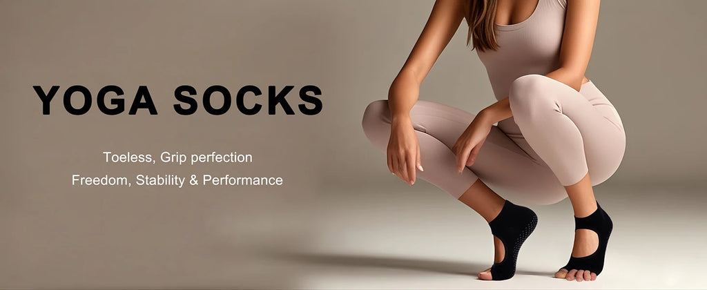 DW WEARS - WOMEN NON-SLIP TOELESS SOCKS