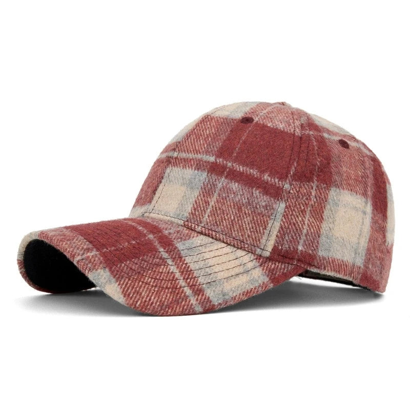 DW WEARS - UNISEX PLAID BASEBALL CAP