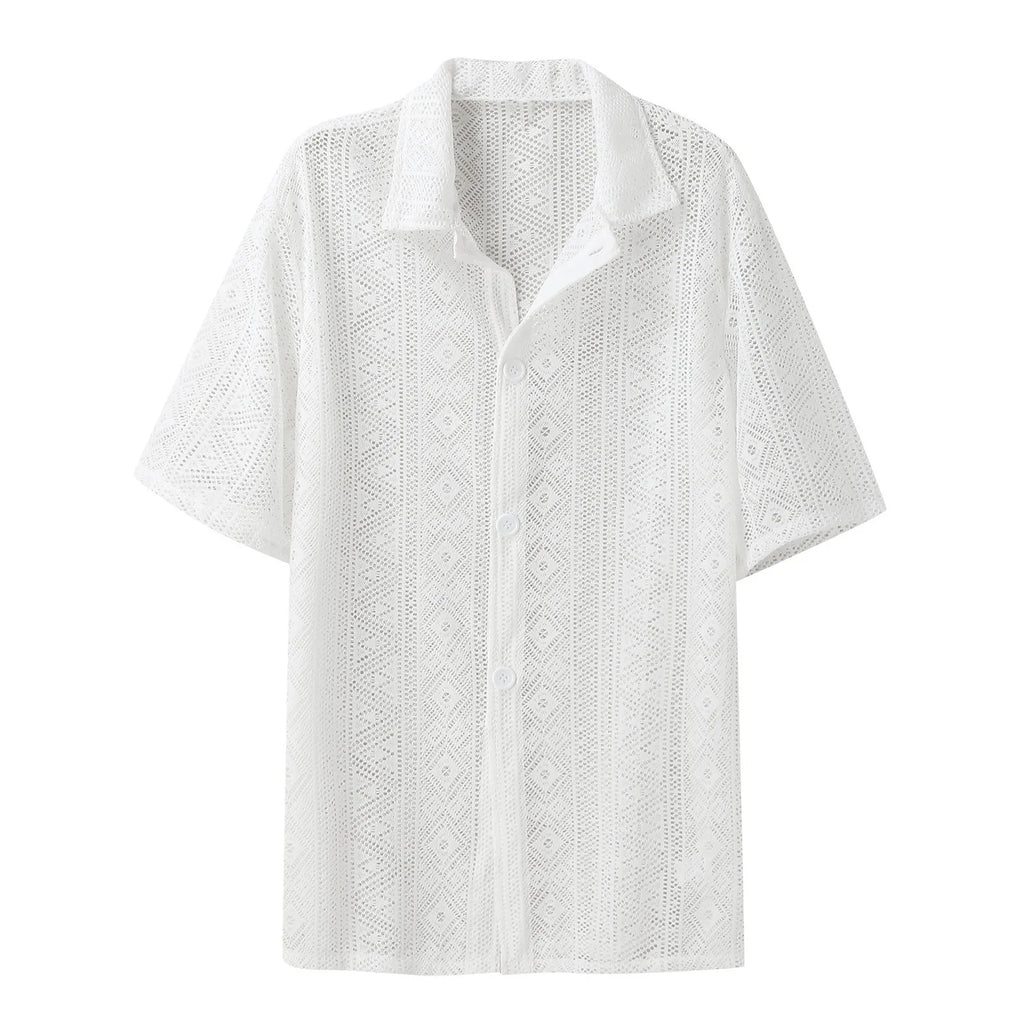 DW WEARS - MEN SUMMER SEE THROUGH SHIRT