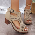 DW WEARS - WOMEN THICK HEELED SANDAL