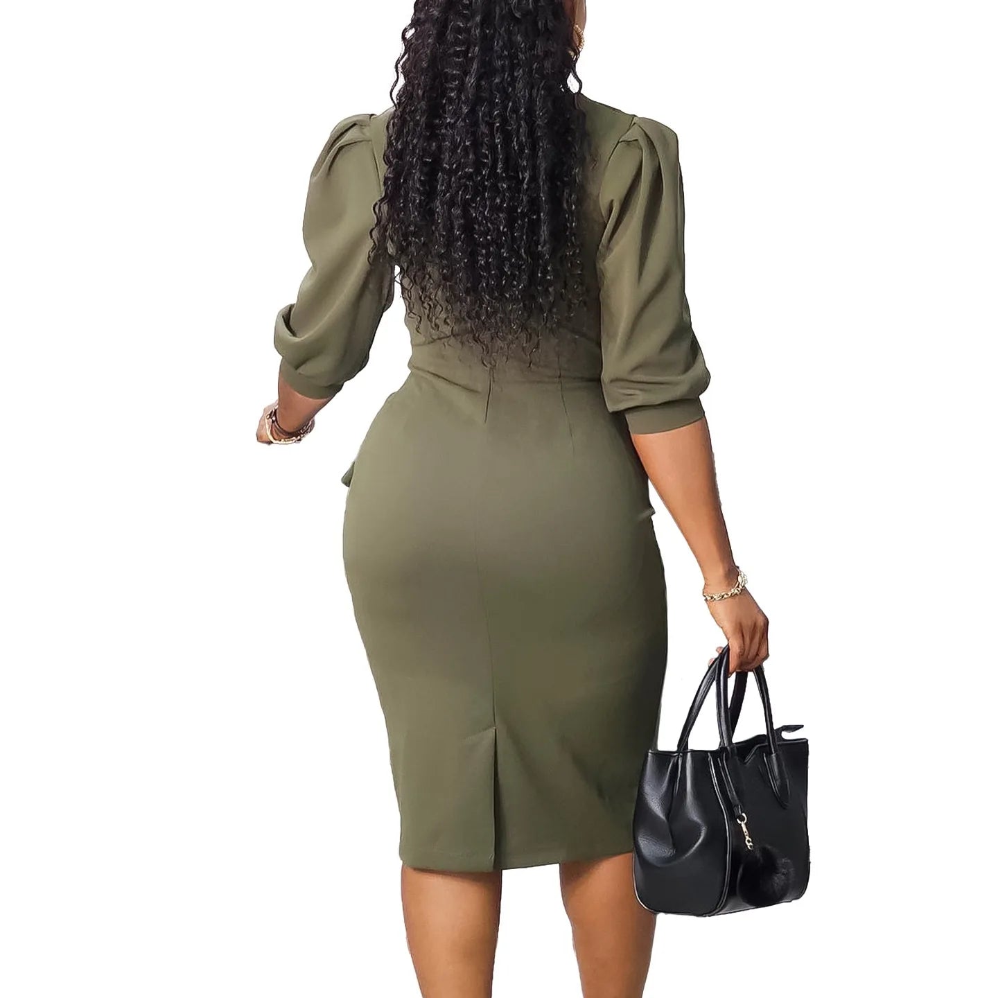 DW WEARS - WOMEN OFFICE DRESS ( HALF SLEEVE SHEATH )