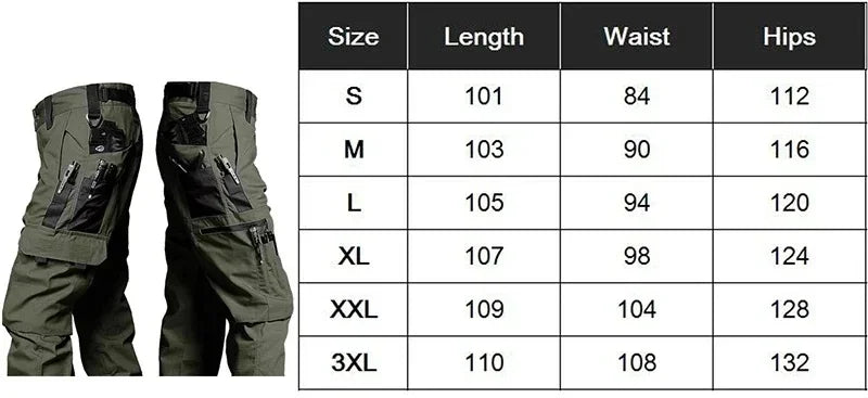 DW WEARS - MEN WATERPROOF CARGO PANTS