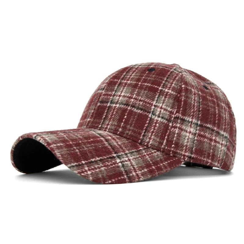 DW WEARS - UNISEX PLAID BASEBALL CAP